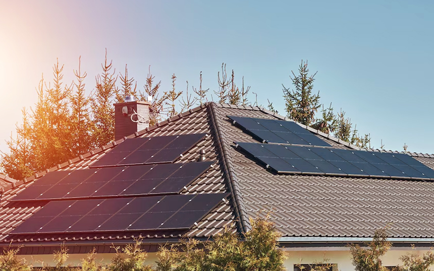 maison panneau solaire
